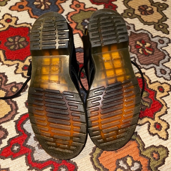 Dr. Martens Black Leather Combat Boots - Picture 5 of 8